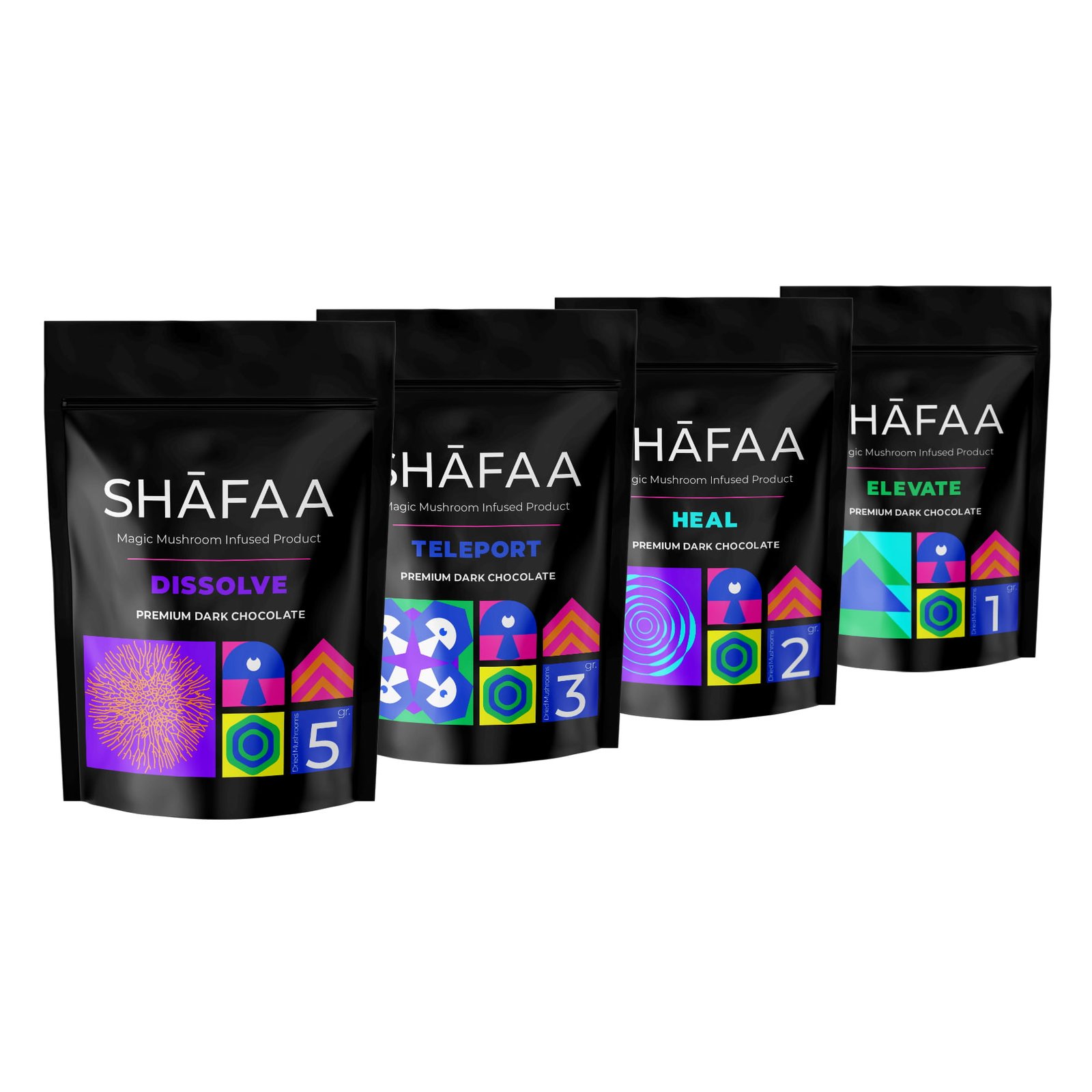 Shafaa-Macrodosing-Magic-Mushroom-Chocolate-Edibles.jpg Shafaa Macrodosing Magic Mushroom Dark Chocolate Edibles - Image 1